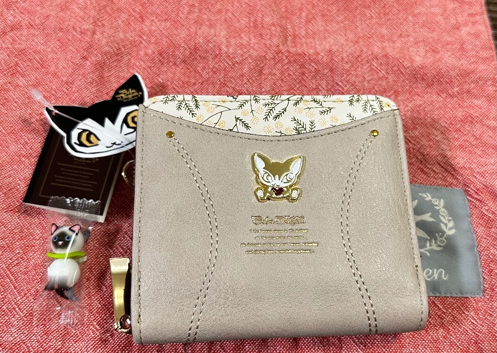 わちふぃーるど べべダヤン マジョリカタイル コンパクト財布 B 猫