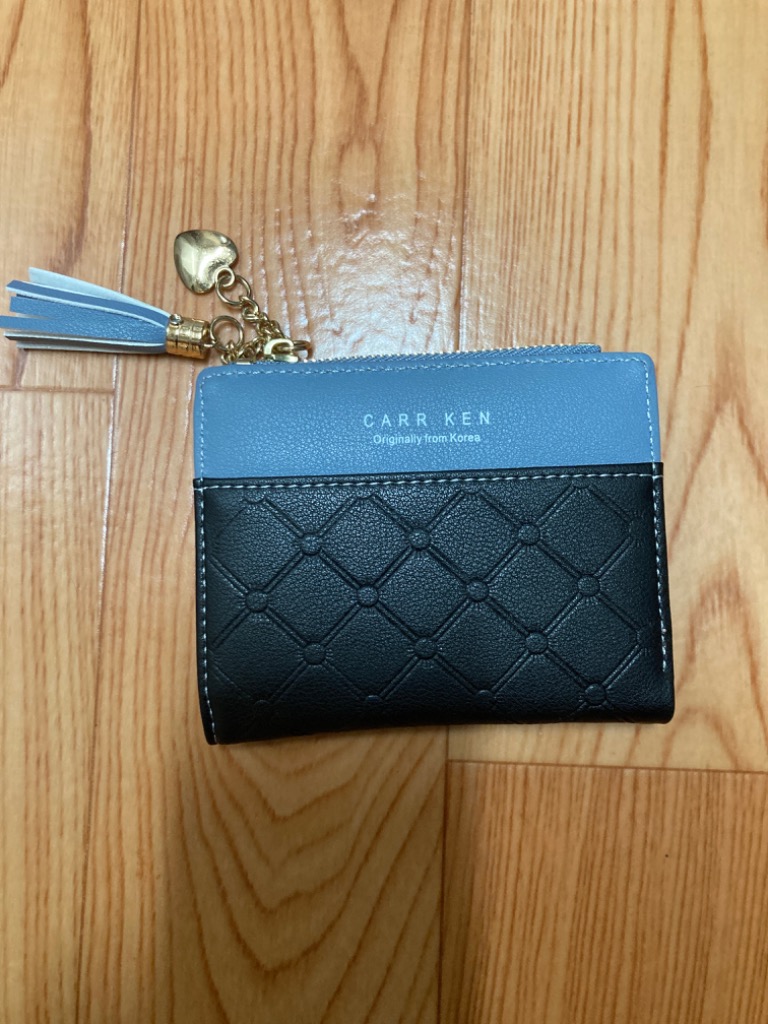 AMgrocery かわいい財布 レディース バイカラー 二つ折り ミニ