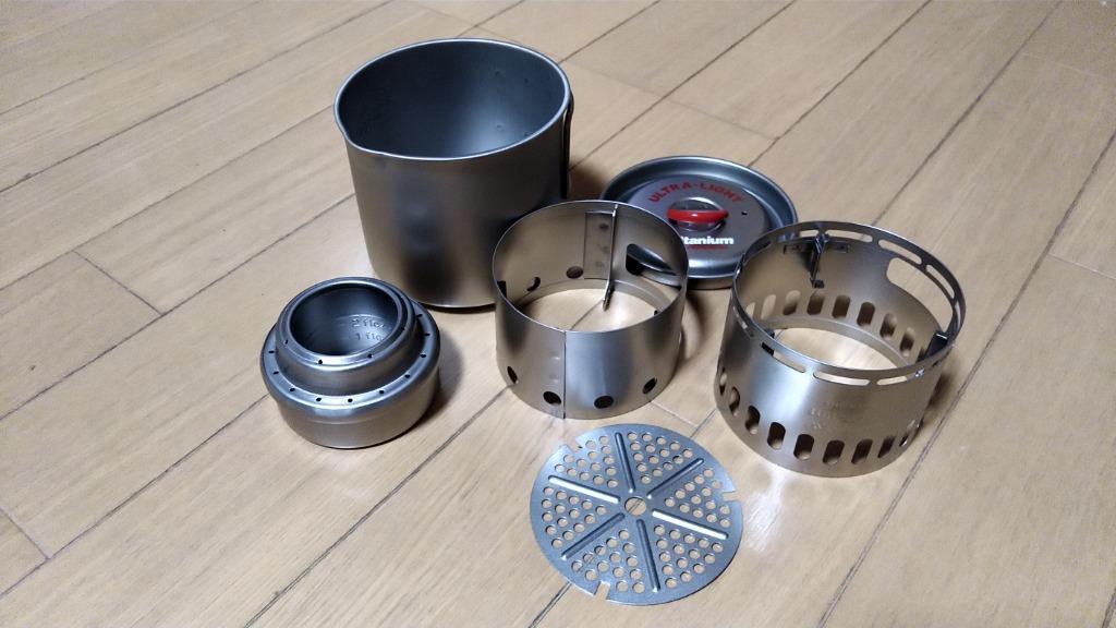 エバニュー(EVERNEW) チタンマグポット500ストーブセット RED ECA268R