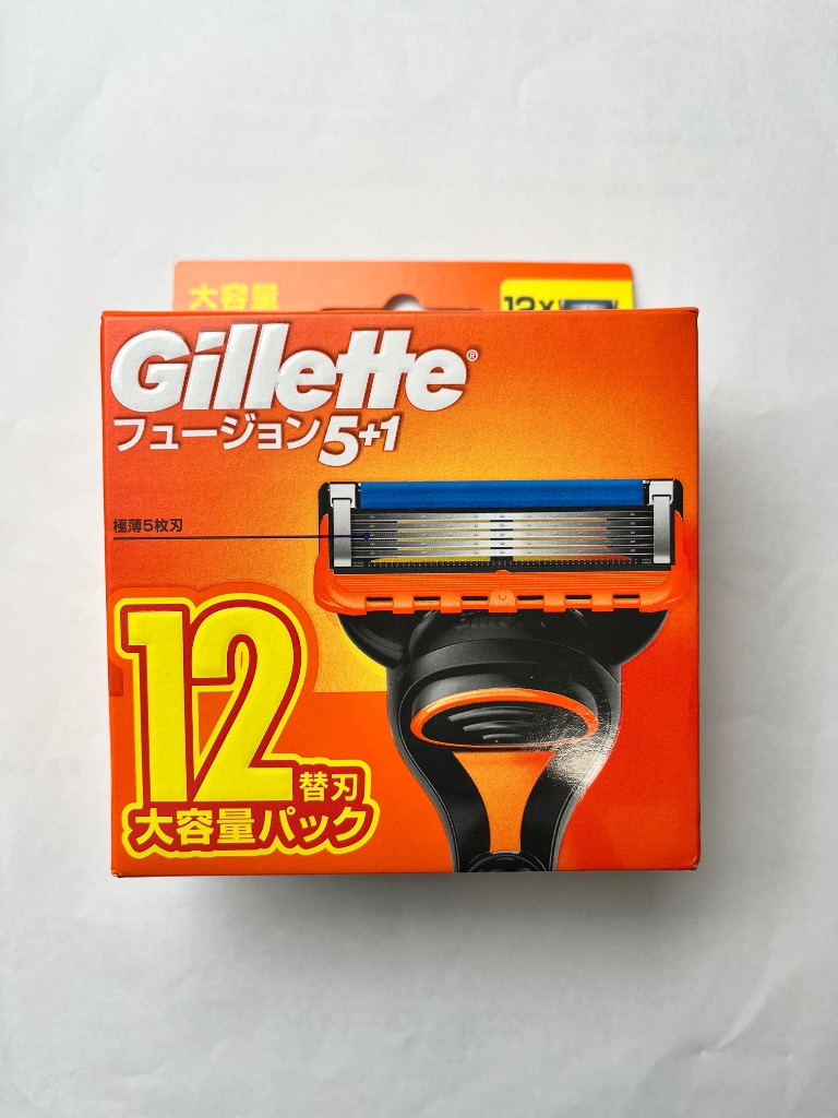 ジレット フュージョン 替刃 12個 カミソリ 髭剃り 純正 2638 : 青山