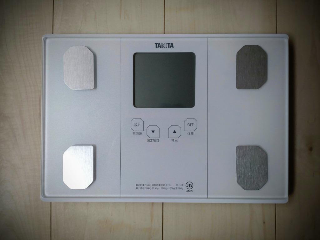 体組成計 タニタ TANITA BC-314-WH パールホワイト 体重計 体脂肪率