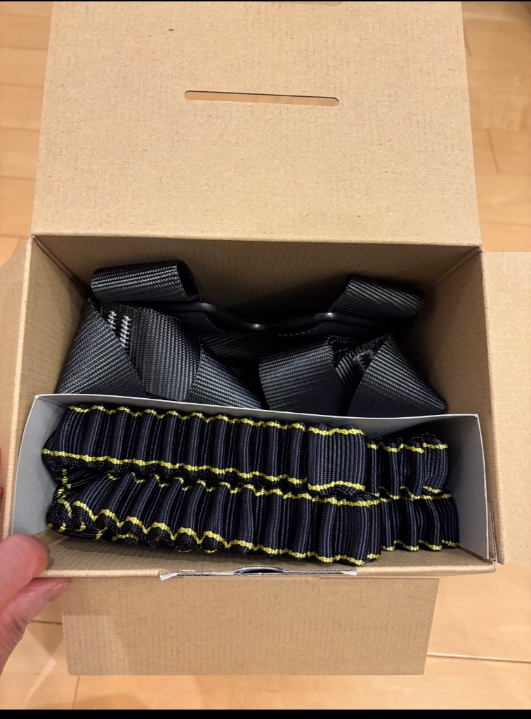 カルハーネス Mサイズ 伸縮式ダブルランヤード付き 墜落制止用器具の