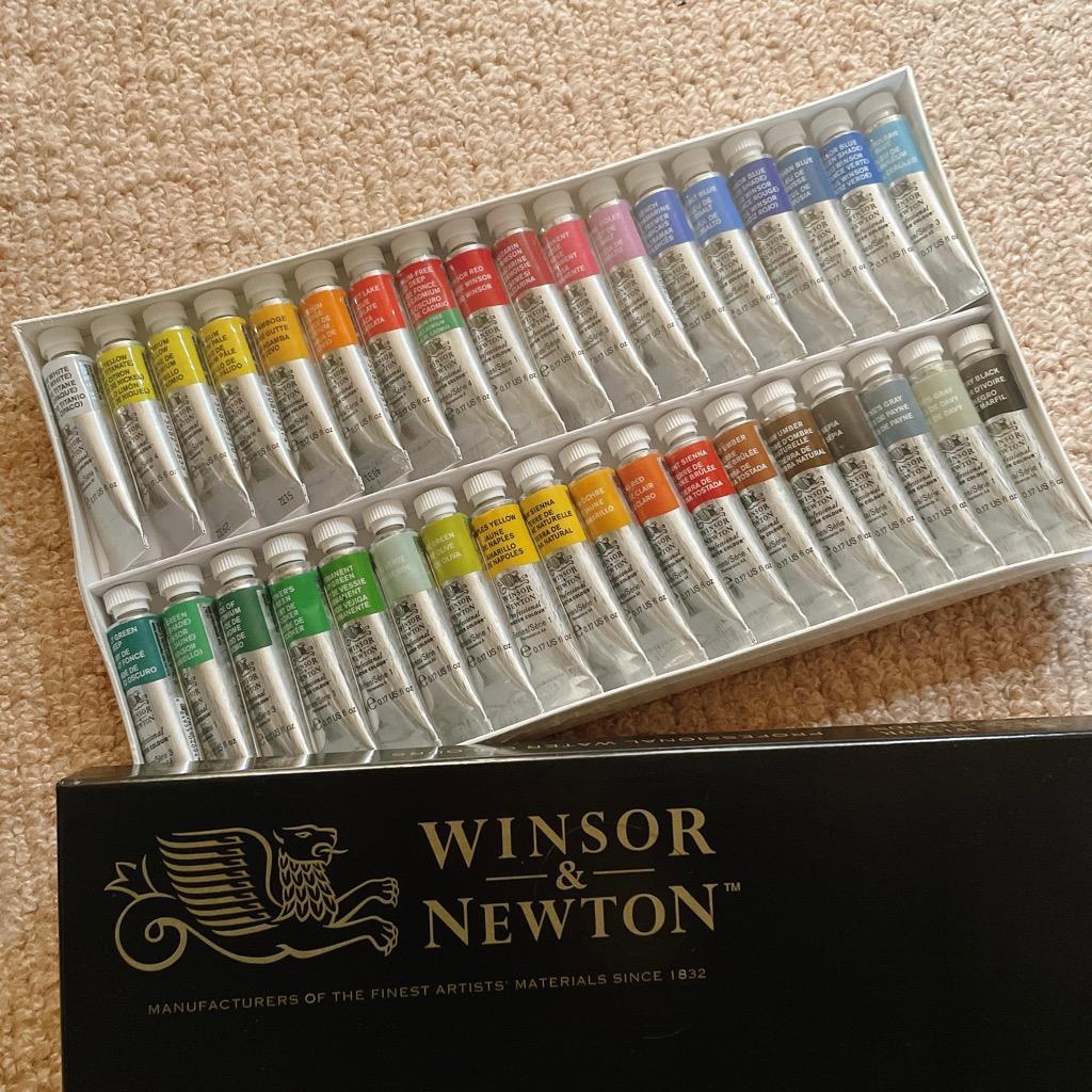 ウィンザー＆ニュートン 水彩絵具 ３６色セット （5mlチューブ） :WN 