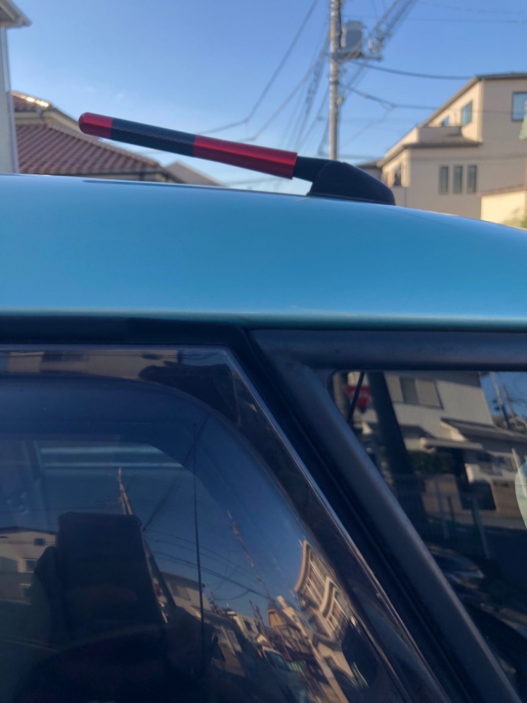 イタリアCarbo社製高感度ユーロアンテナ SPARCO CORSA アンテナ ショート 65ミリ SPA434[21] : 雑貨