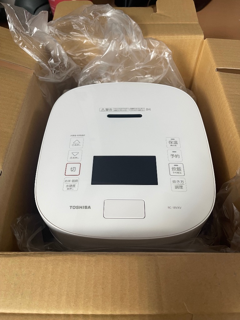 TOSHIBA TOSHIBA 真空圧力IHジャー炊飯器 RC-18VXV-W（グランホワイト