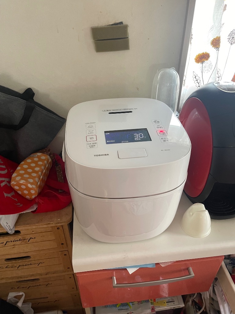 TOSHIBA TOSHIBA 真空圧力IHジャー炊飯器 RC-18VXV-W（グランホワイト