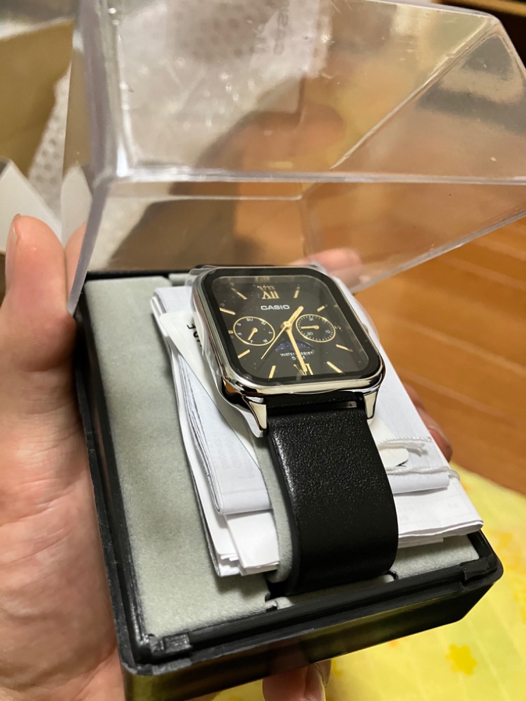 CASIO STING ムーンフェイズ メンズ 電池ベルト交換済み稼働品 Z