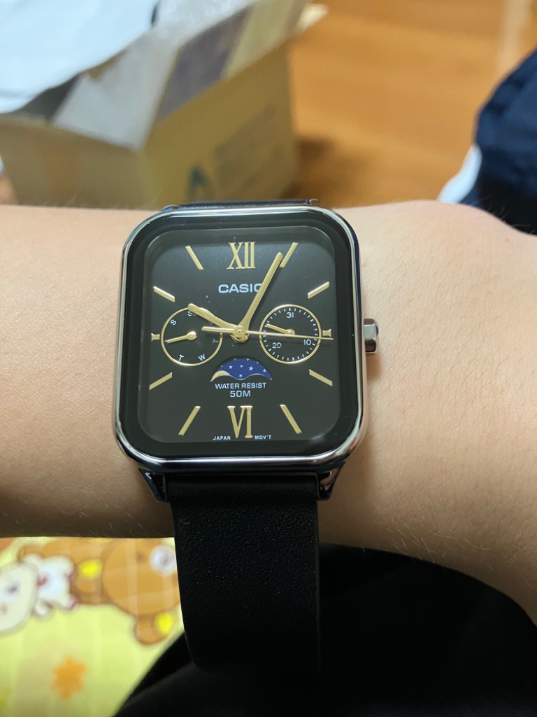 CASIO STING ムーンフェイズ メンズ 電池ベルト交換済み稼働品 Z