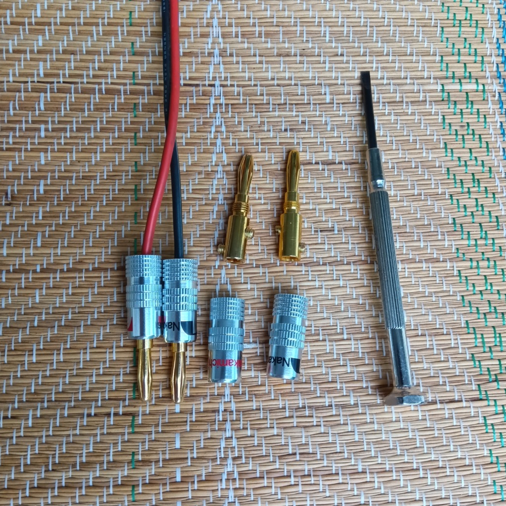 バナナプラグ 金メッキ16本セット(赤8本 黒8本) ナカミチ : ARUSENA