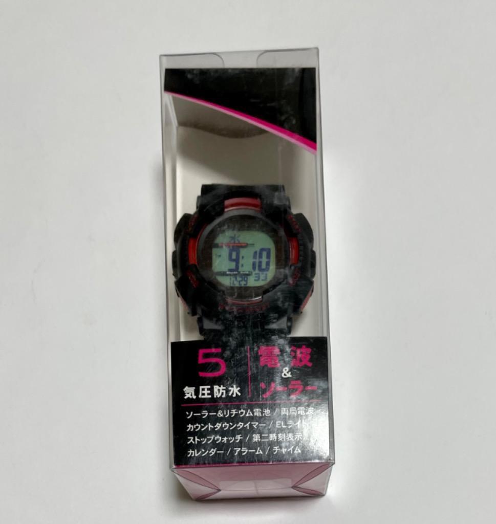 クレファー 腕時計 FDM7865 -RD レッド 電波ソーラー 5気圧防水 デジタルウォッチ 両極対応電波時計 新品 送料無料  :d05ptg13369a:あるYAN - 通販 - Yahoo!ショッピング