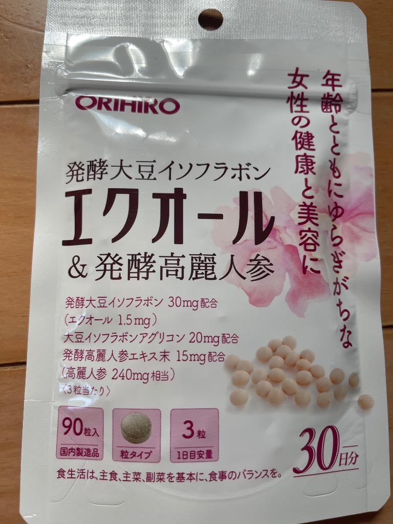 オリヒロプランデュ オリヒロ エクオール＆発酵高麗人参粒 30粒　６個セット Amazon | オリヒロ エクオール&発酵高麗人参 150粒 エクオール