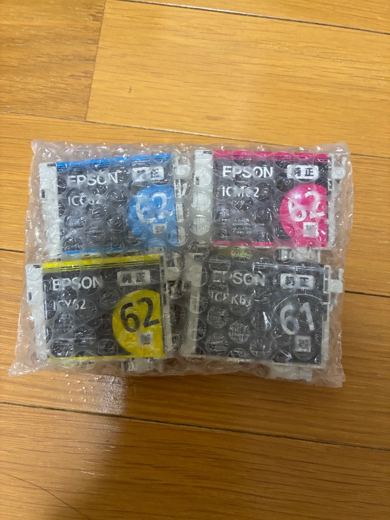 エプソン（EPSON） IC4CL6162 純正 インクカートリッジ 4色組 箱袋なし