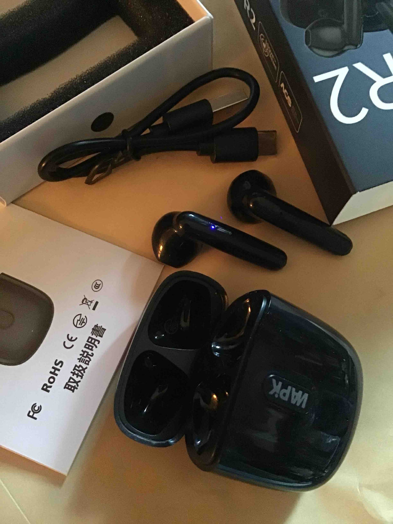 WAPIK ワイヤレスイヤホン Bluetooth 5.4 ワイヤレスヘッド