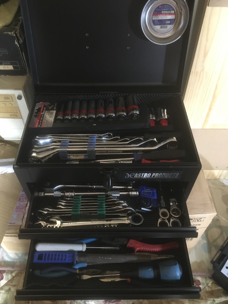 アストロプロダクツ コンパクトツールボックス 2段 マットブラック