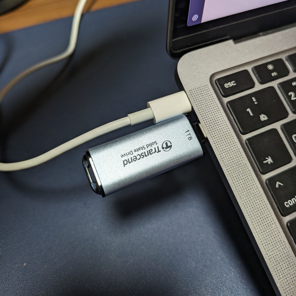 トランセンド ポータブルSSD 1TB USB Type-C 高速 最大1050 MB/s 超