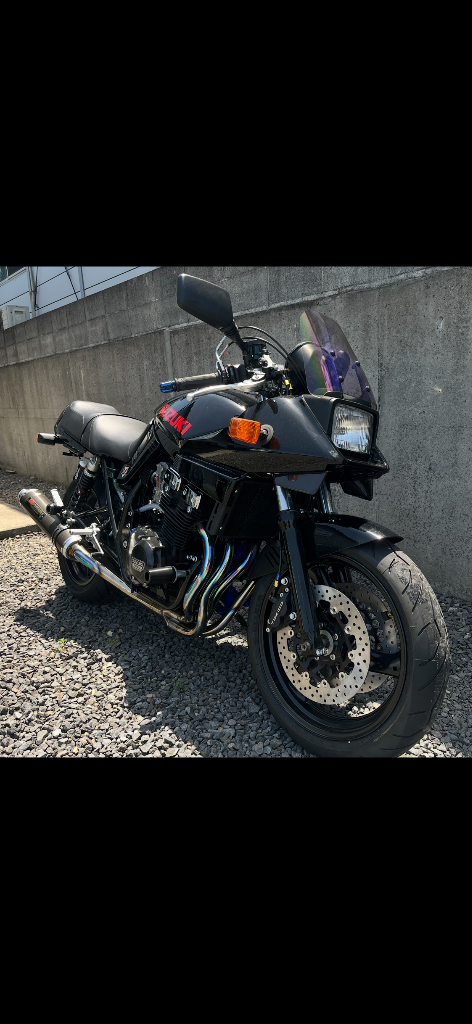 スズキ カタナ 用 カーボン製アッパーカウルアンダーフィン GSX