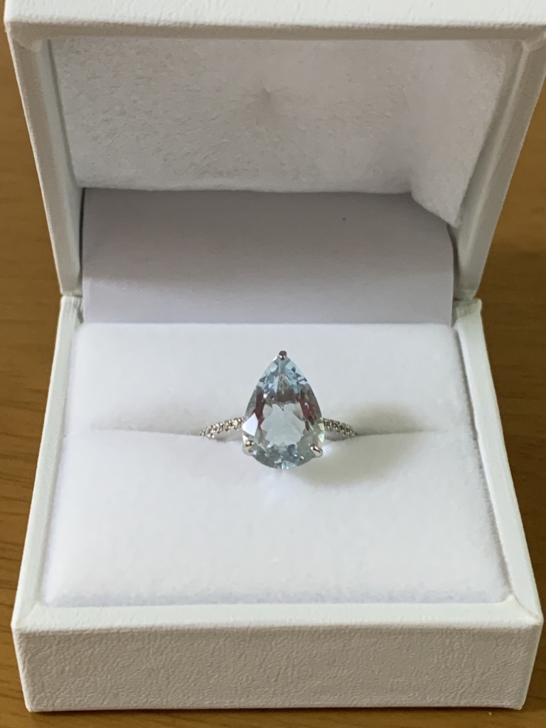36818円 甲丸 リング 10kピンクゴールド ワイド リング アクア