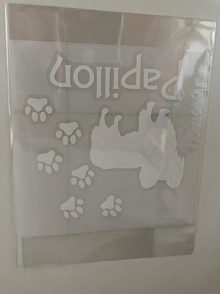 犬のステッカー『DOG STICKER』肉球いっぱいドッグステッカーパピヨン(Sサイズ） :10001265:アトリエDOMヤフー店 - 通販 -  Yahoo!ショッピング