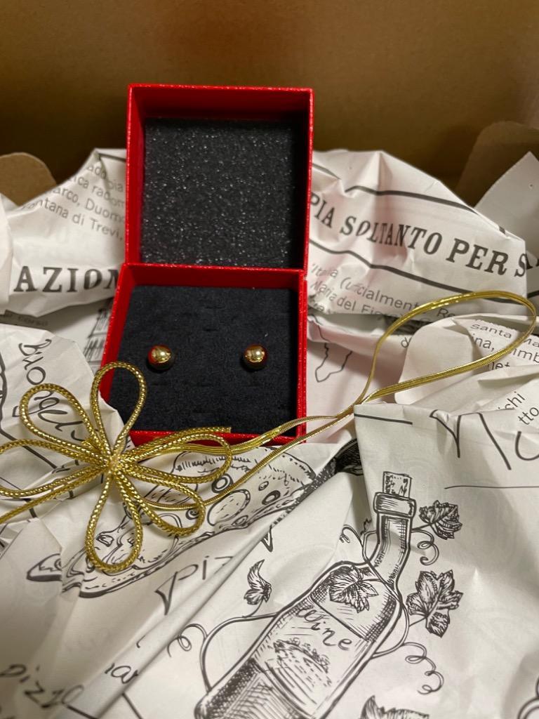 ピアス レディース 18金 丸玉 丸玉ピアス 18k 3mm 軸太 特芯