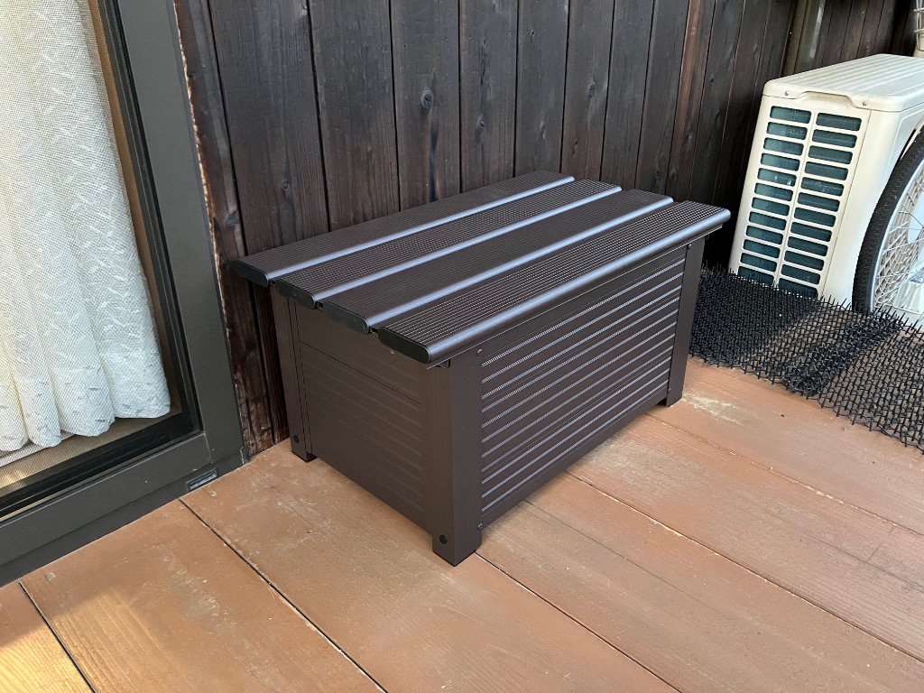 物置 屋外 収納ボックス フタ付き 中型 大型 ベランダ アルミ
