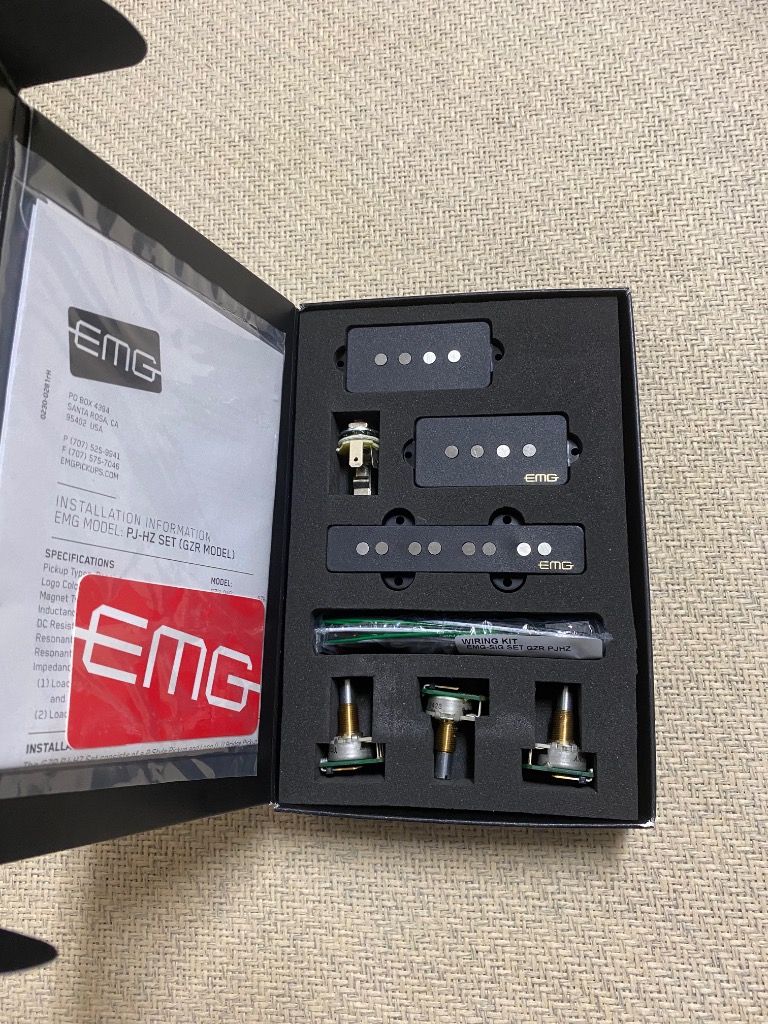 EMG ピックアップ GZR PJ Geezer Butler Set PJベース用 アクティブ