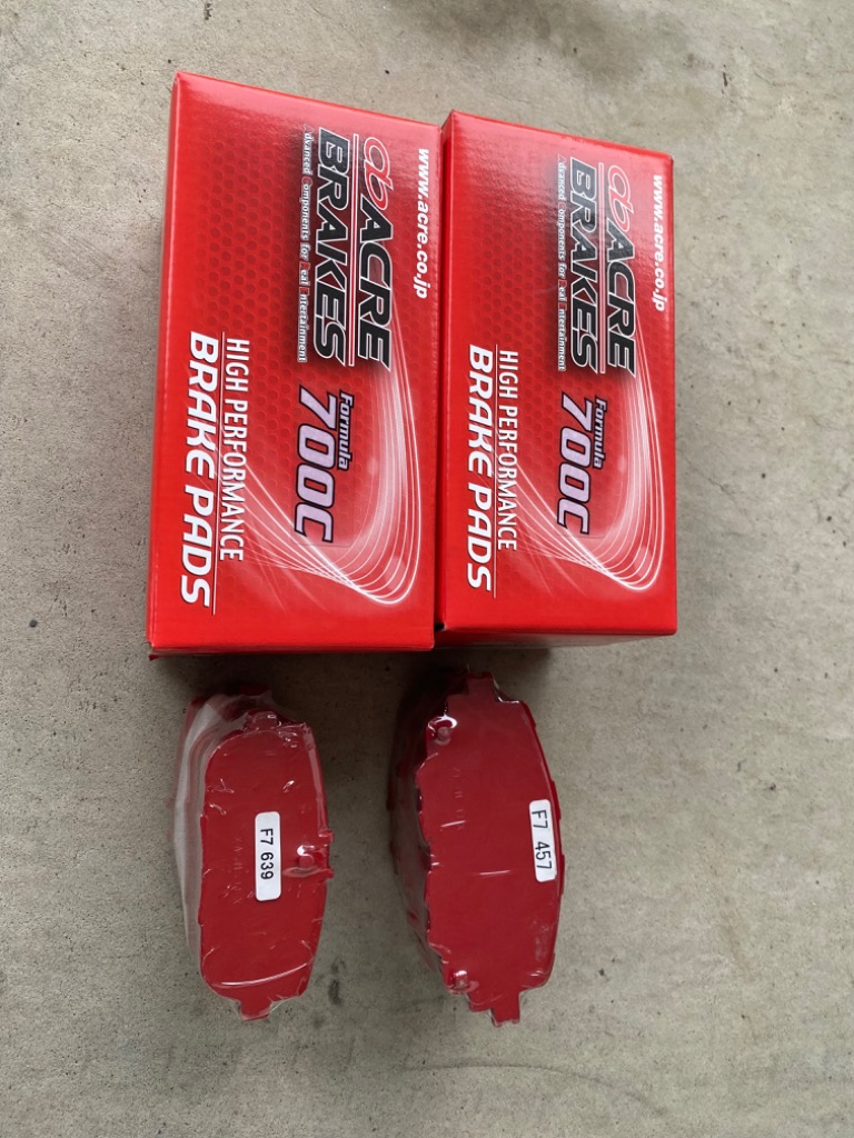 アクレ　フォーミュラ700C ロードスター ロードスター】社外ブレーキパッドインプレ#アクレフォーミュラ