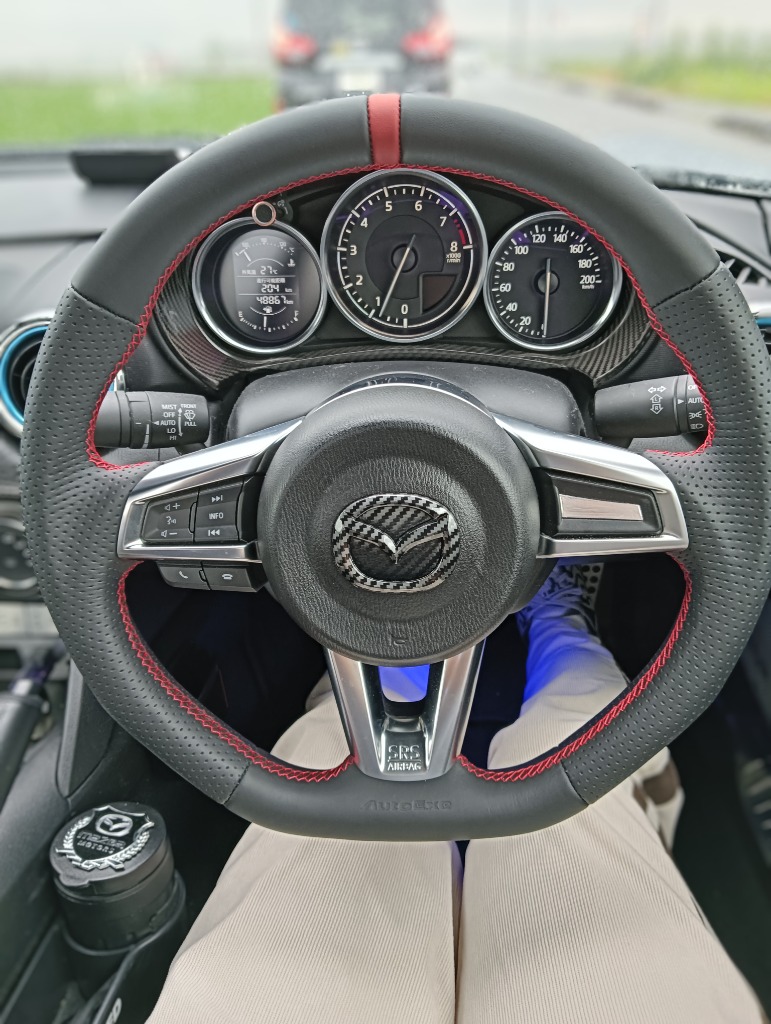 オートエクゼ AutoExe スポーツステアリングホイール レッド
