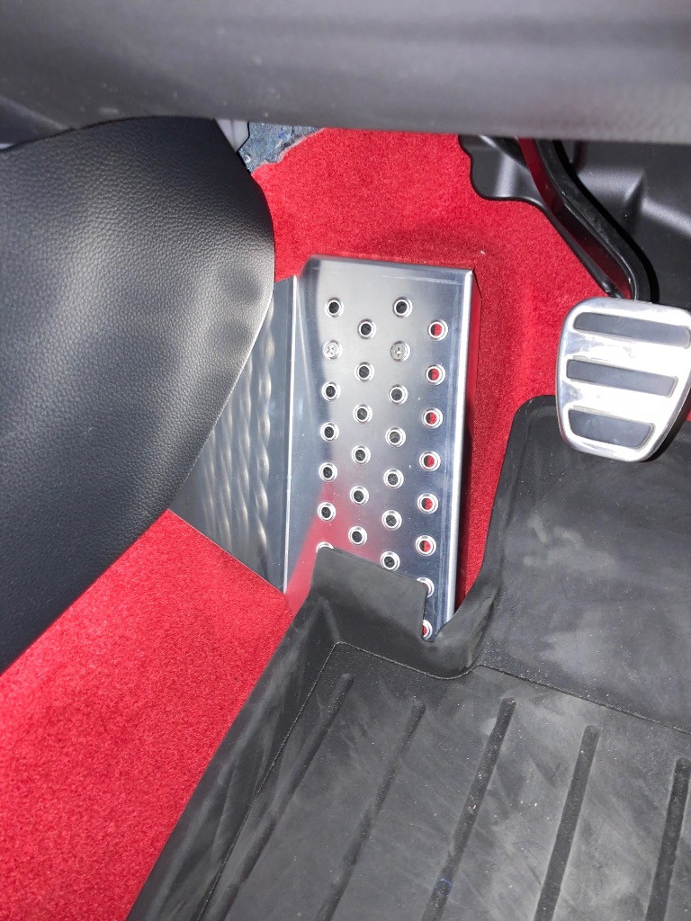 バックヤードスペシャル アルミフットレストカバー シビック タイプR