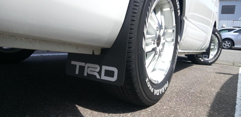 TRD マッドフラップ ブラック ハイエースバン KDH20# KDH211 KDH22