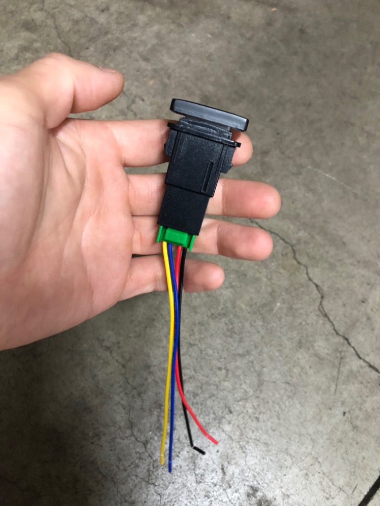 AUTOMAX izumi オンオフスイッチ LEDポジション 電源スイッチ トヨタ スズキ ダイハツ タイプA スイッチホール 増設 ポート ...