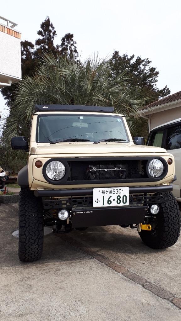 ストレート ＆ デザインプレート バンパー スキッドプレート 付き ジムニー JB64 JB74 新型ジムニー オートルビーズ jimny  :dezainpuretojb74:オートルビーズYahoo!店 - 通販 - Yahoo!ショッピング