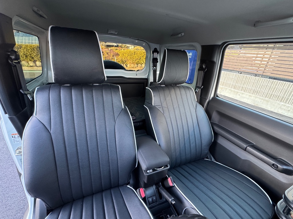 Showa Garage ショウワガレージ シートカバー ブラック ホワイト