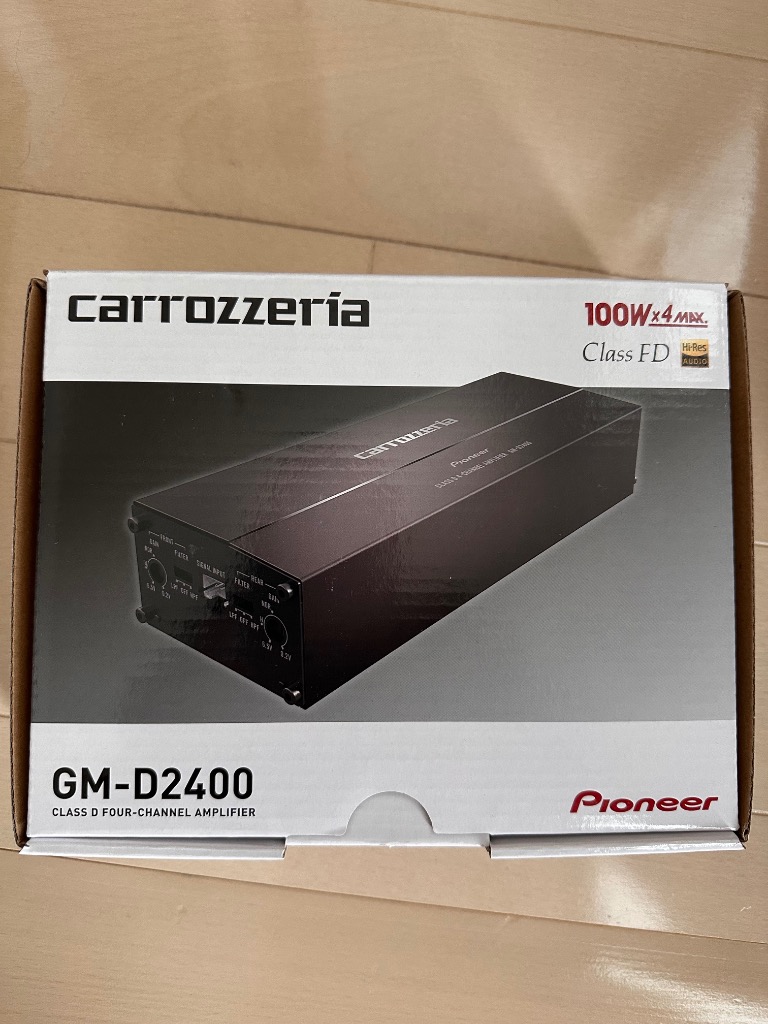 カロッツェリア carrozzeria パイオニア GM-D2400 4chパワー