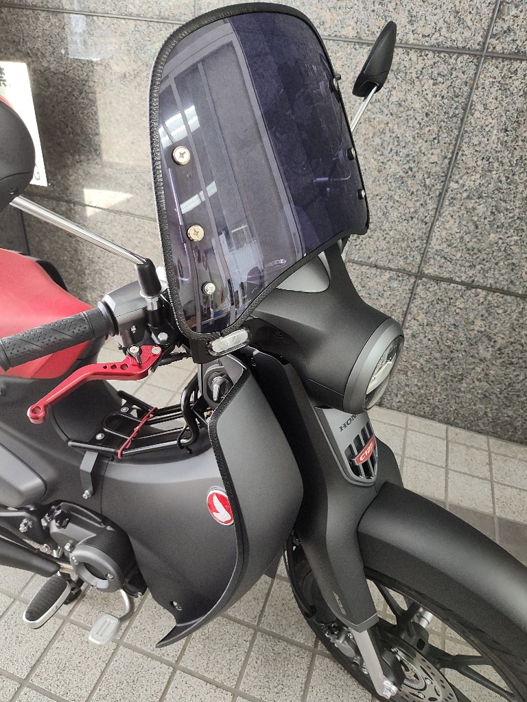 旭風防ショート風防/黒布タレ | 旧車バイクカスタムパーツの