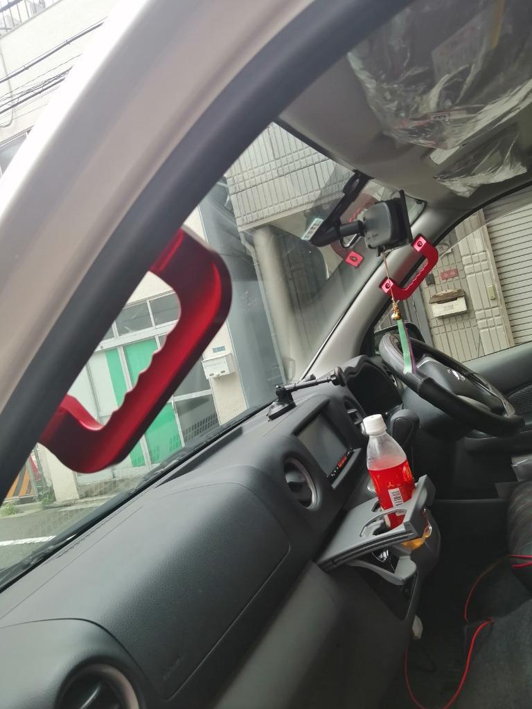 NV350 E26 キャラバン アルミ アシスト グリップ レッド 運転席