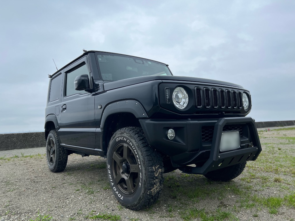新型 ジムニー JB64W JB74W フロント スクエア バンパー ガード