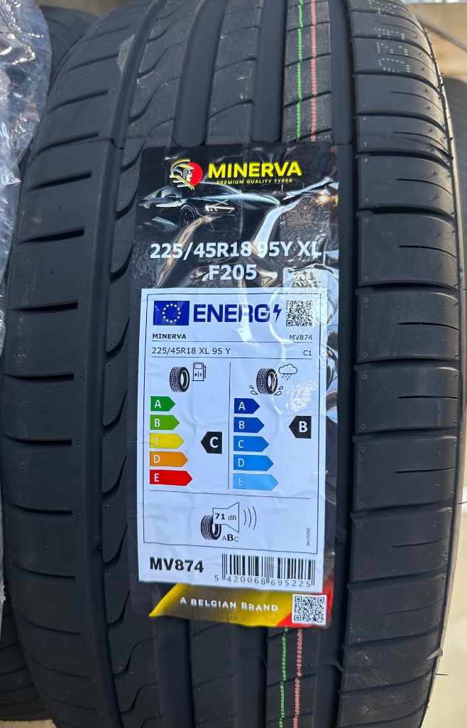 MINERVA（ミネルバ） 4本セット 225/45R18 タイヤ サマータイヤ F205