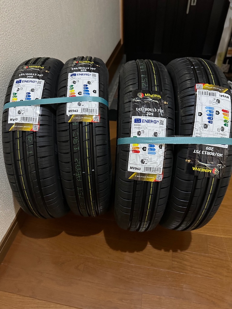MINERVA（ミネルバ） 4本セット 145/80R13 タイヤ サマータイヤ 209