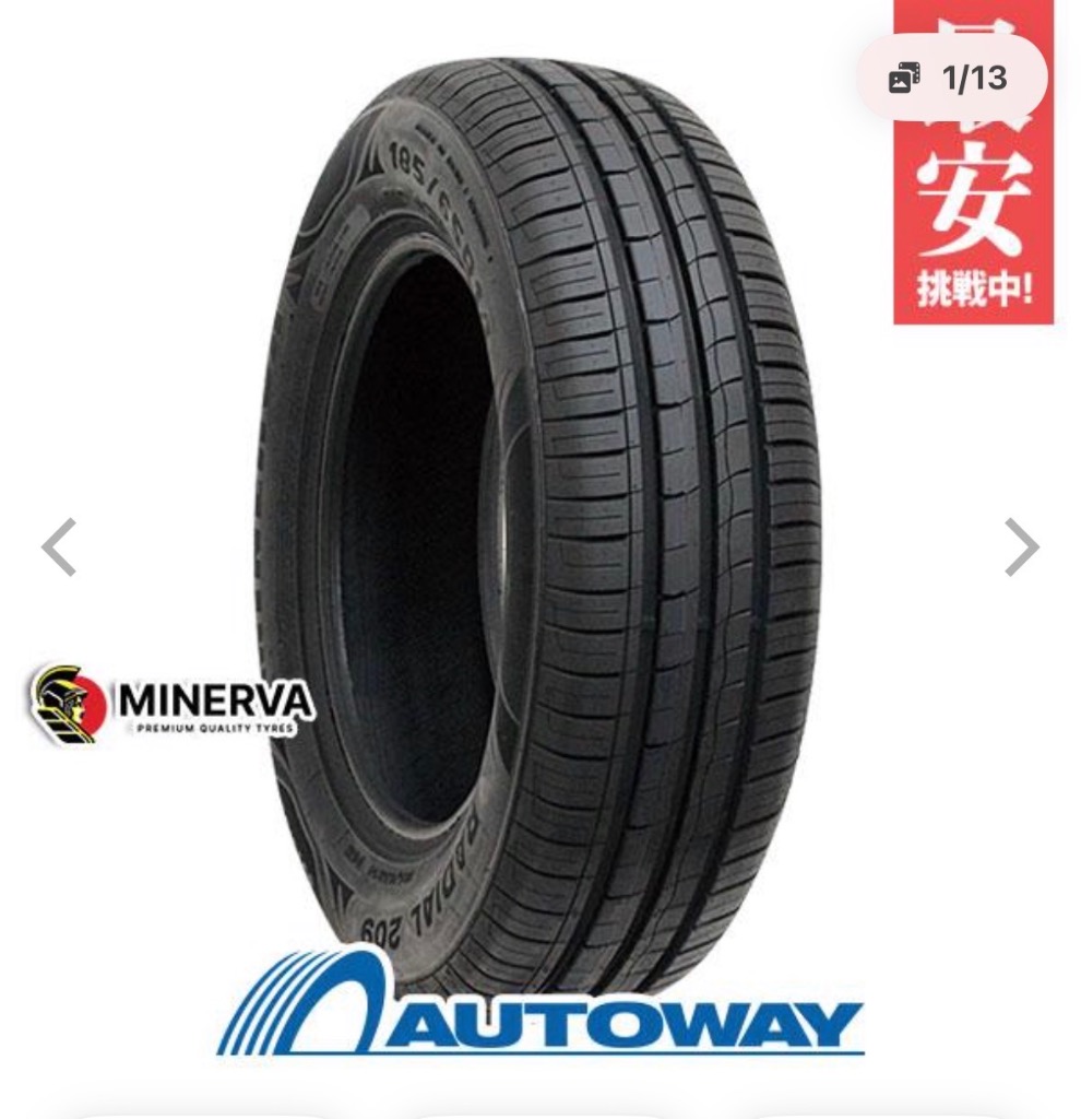 MINERVA（ミネルバ） 165/65R14 MINERVA 209 タイヤ サマータイヤ
