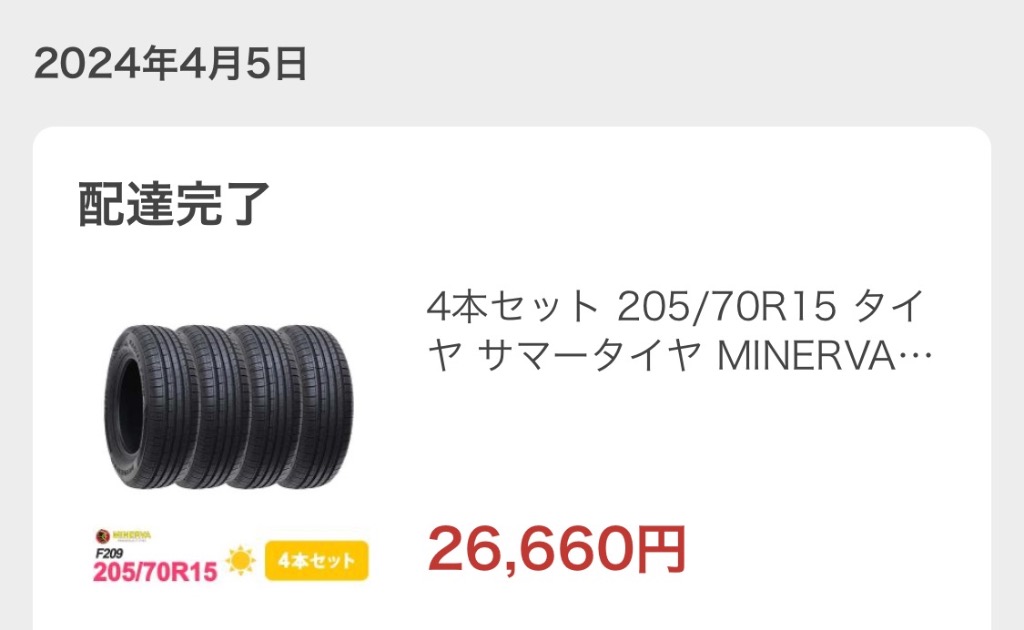 MINERVA（ミネルバ） 4本セット 205/70R15 タイヤ サマータイヤ F209