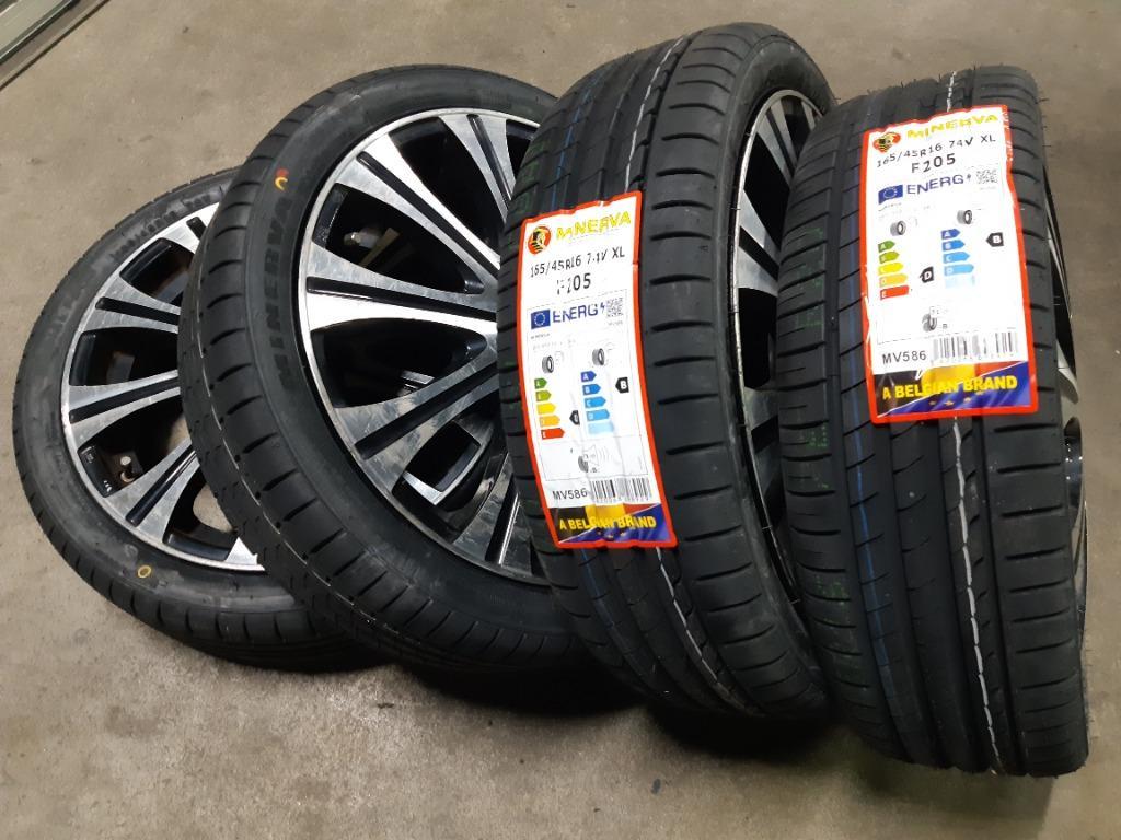 4本セット 165/45R16 タイヤ サマータイヤ MINERVA F205 : mn00244-4