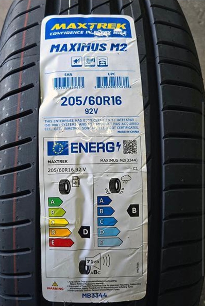 MAXTREK 4本セット 205/60R16 タイヤ サマータイヤ マックス