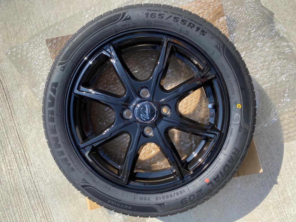 165/55R15 ホイールが選べる 軽自動車用サマータイヤホイールセット