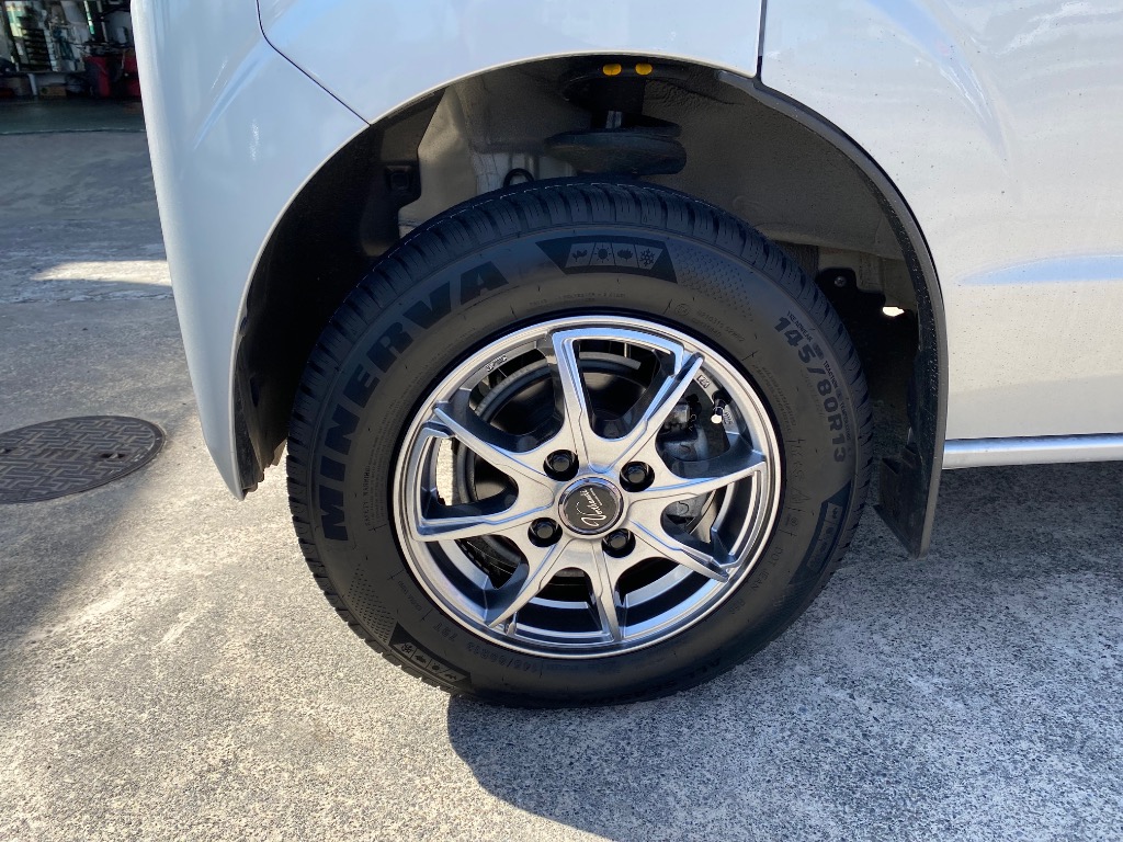 MINERVA 145/80R13 オールシーズンタイヤ ホイールセット ALL