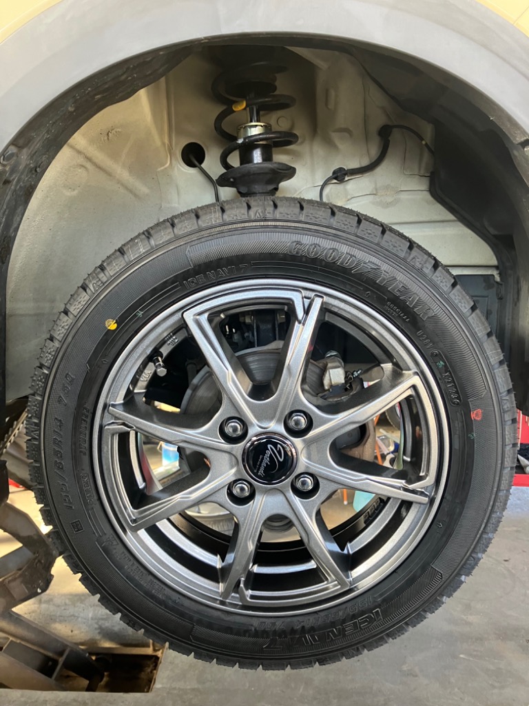 グッドイヤー 155/65R14 スタッドレスタイヤホイールセット