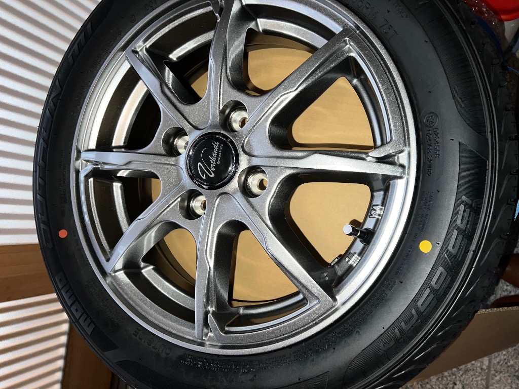 155/65R14 サマータイヤ ホイールセット MOMO Tires OUTRUN M-1