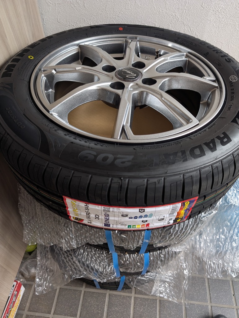 MINERVA 185/60R15 サマータイヤ ホイールセット 209 送料無料 4