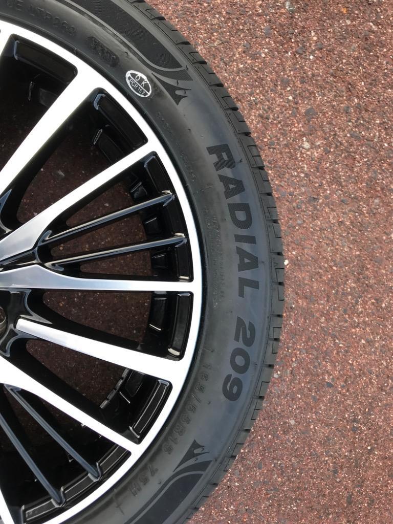 MINERVA 165/55R15 サマータイヤ ホイールセット 209 送料無料 4
