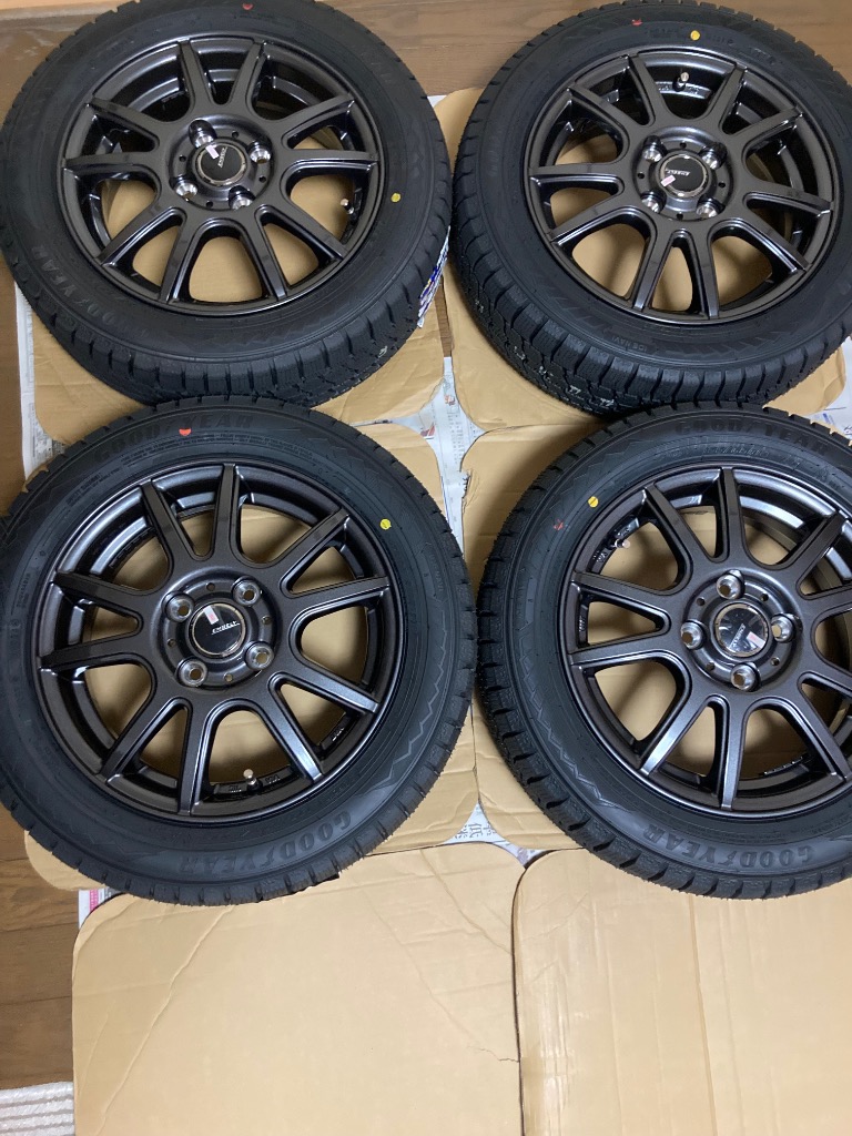 グッドイヤー 155/65R14 スタッドレスタイヤホイールセット
