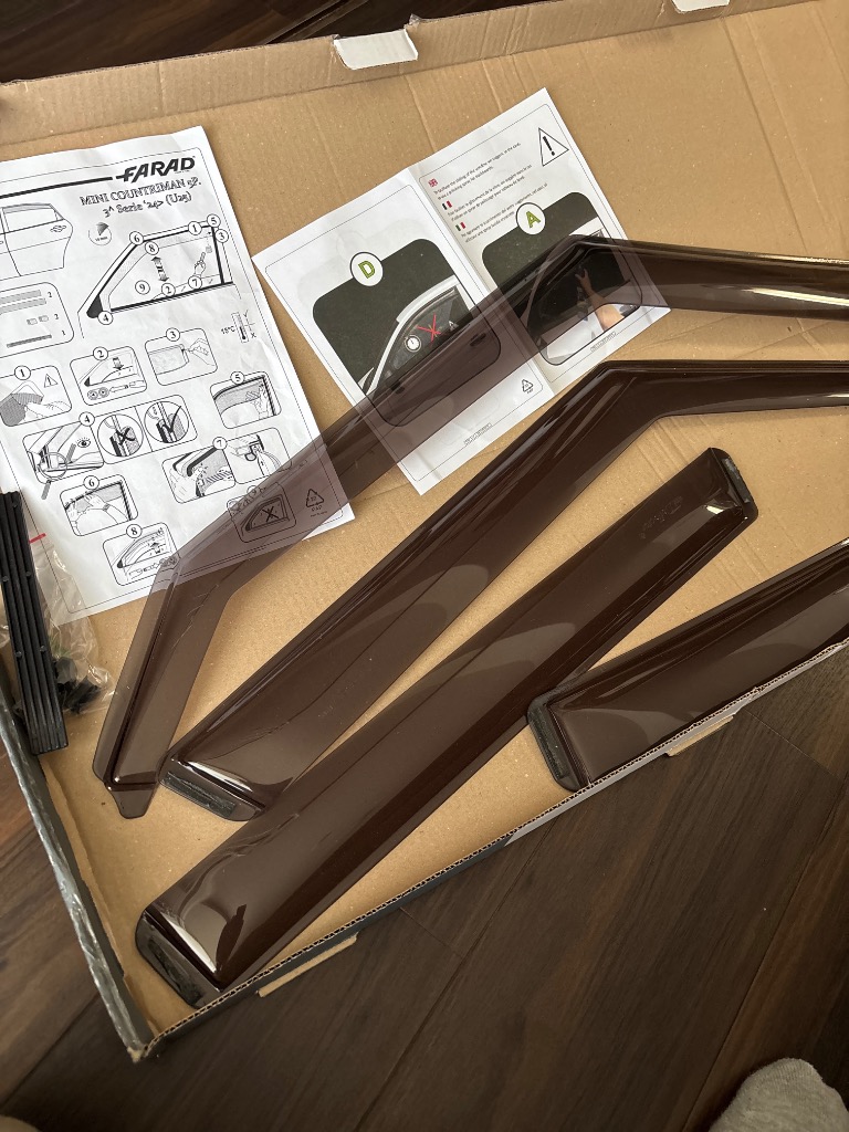 FARAD 正規品 BMW ミニ カントリーマン U25 ドアバイザー